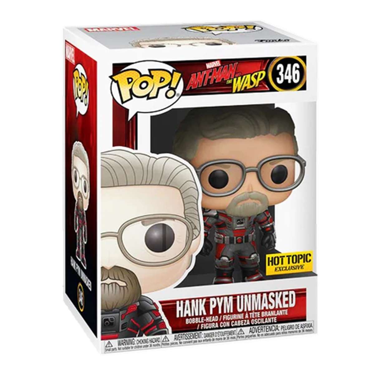 Hank Pym Unmasked #346 Funko Pop! Exclusivo Hot Topic