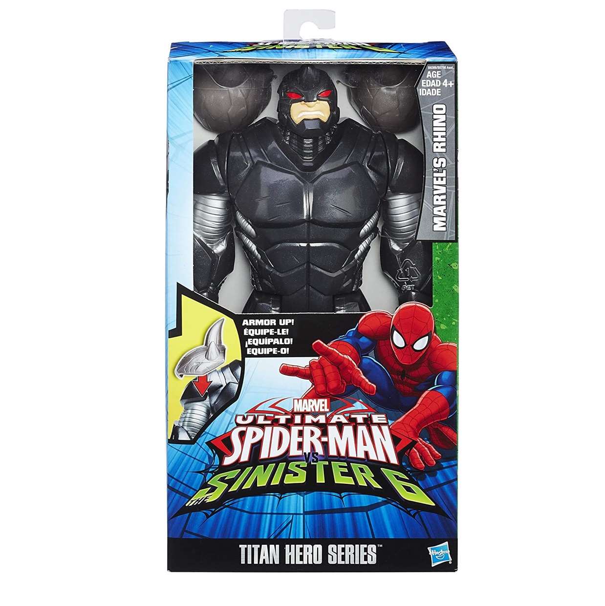 Rhino Figura Ultimate Spiderman Sinister 6 Titan Hero Serie