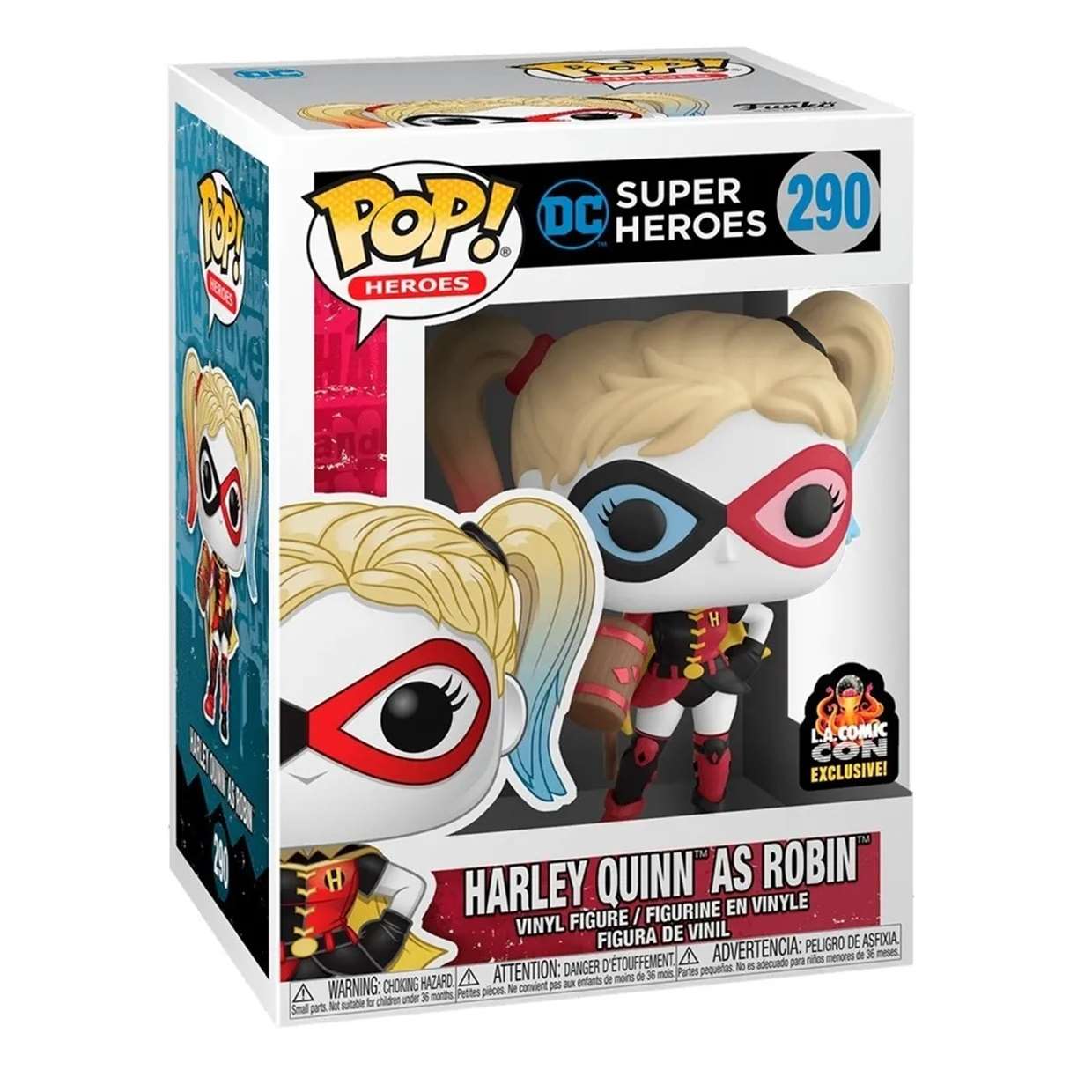 Harley Quinn As Robin #290 Funko Pop! Exclusivo LA Comic Con
