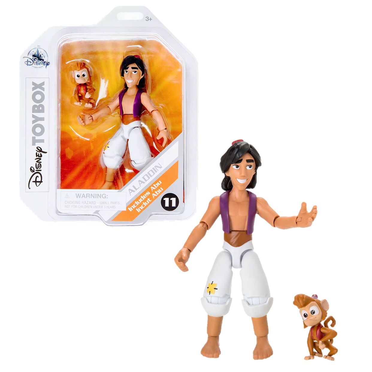 Pack Aladdin Includes Abu #11 + Genie #12 Disney Toybox 