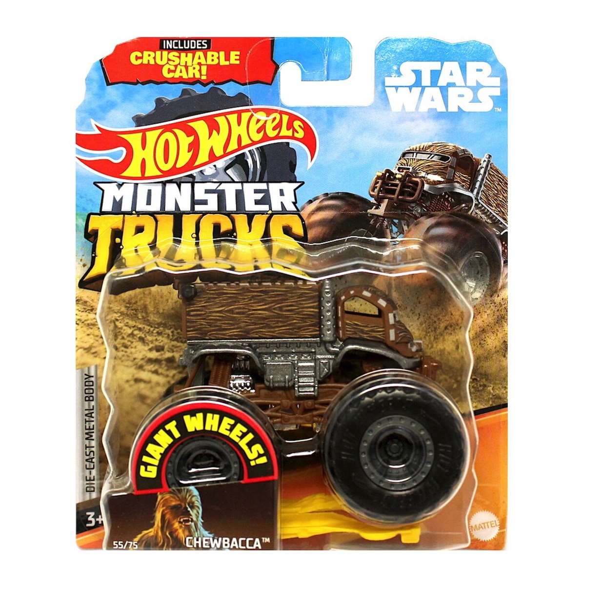 Chewbacca Star Wars 55/75 Hot Wheels Monster Trucks