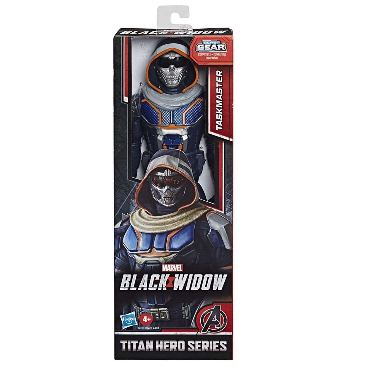 Taskmaster Figura Marvel Black Widow Blast Gear Titan Hero