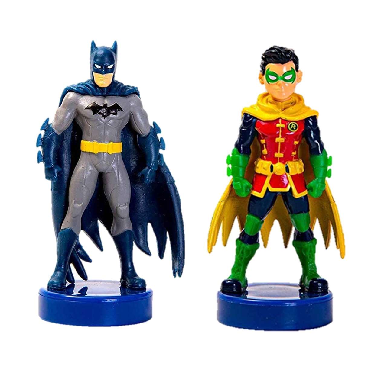 Pack 2 Figurillas Batman And Robin Toppers Justice League 