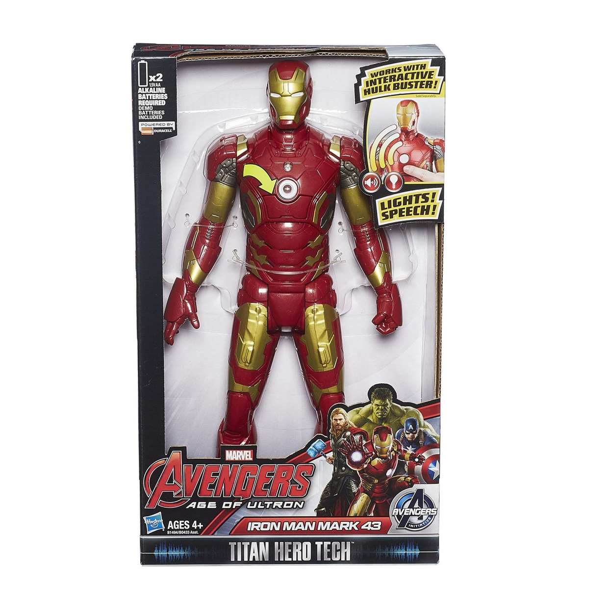 Iron Man Mark #43 Figura Avengers Age Of Ultron Titan Hero 