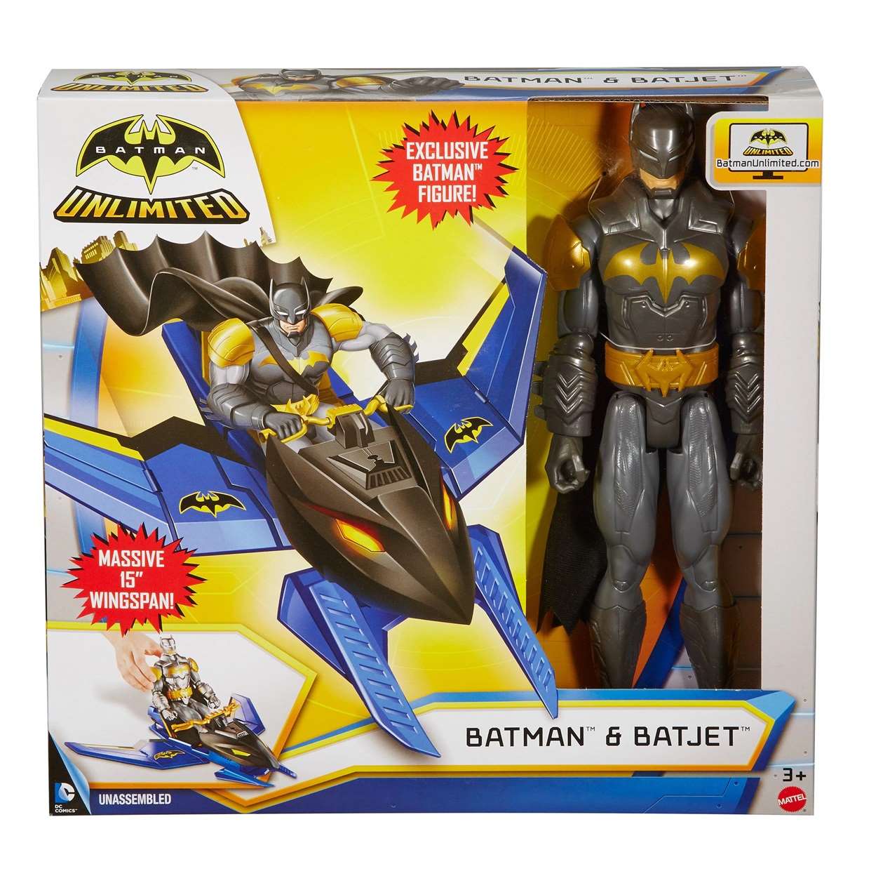 Batman With Batjet Figura Dc Comics Batman Unlimited 12 PuLG