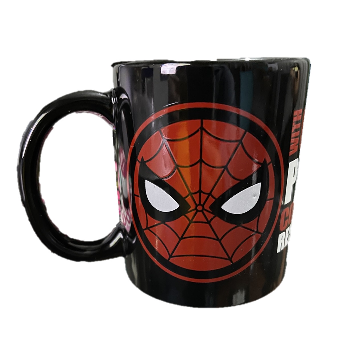 Marvel Spider Man Tarro De Cerámica Brilla en la Obscuridad