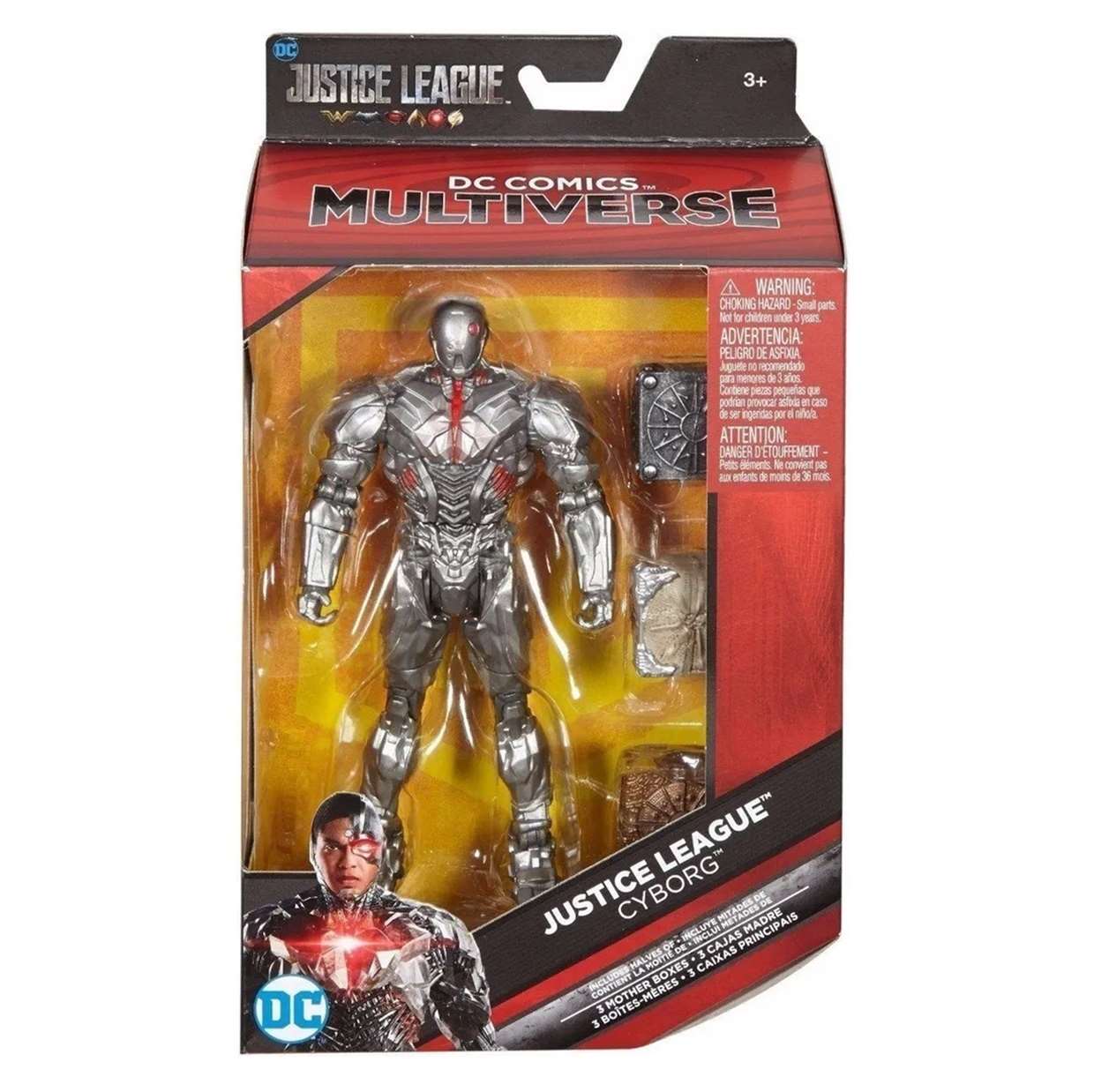 Cyborg Figura Justice League 3 Cajas Madre Dc Multiverse 