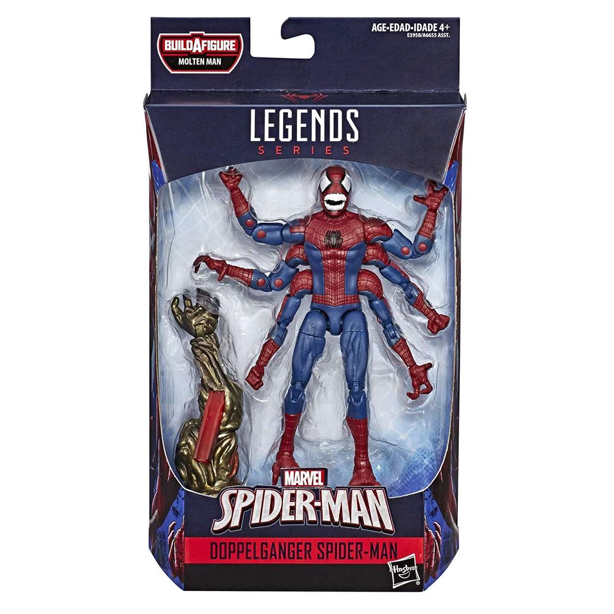 Doppelganger Spider Man Figura Marvel B A F Molten Man 