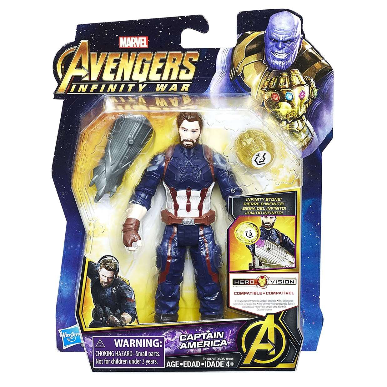 Capitan America Figura Marvel Infinity War Gemas De Infinito