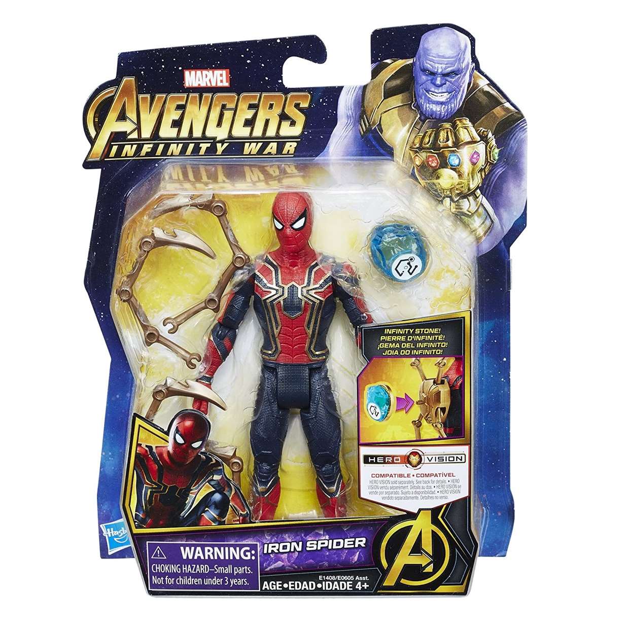 Iron Spider Figura Marvel Infinity War Gemas Del Infinito