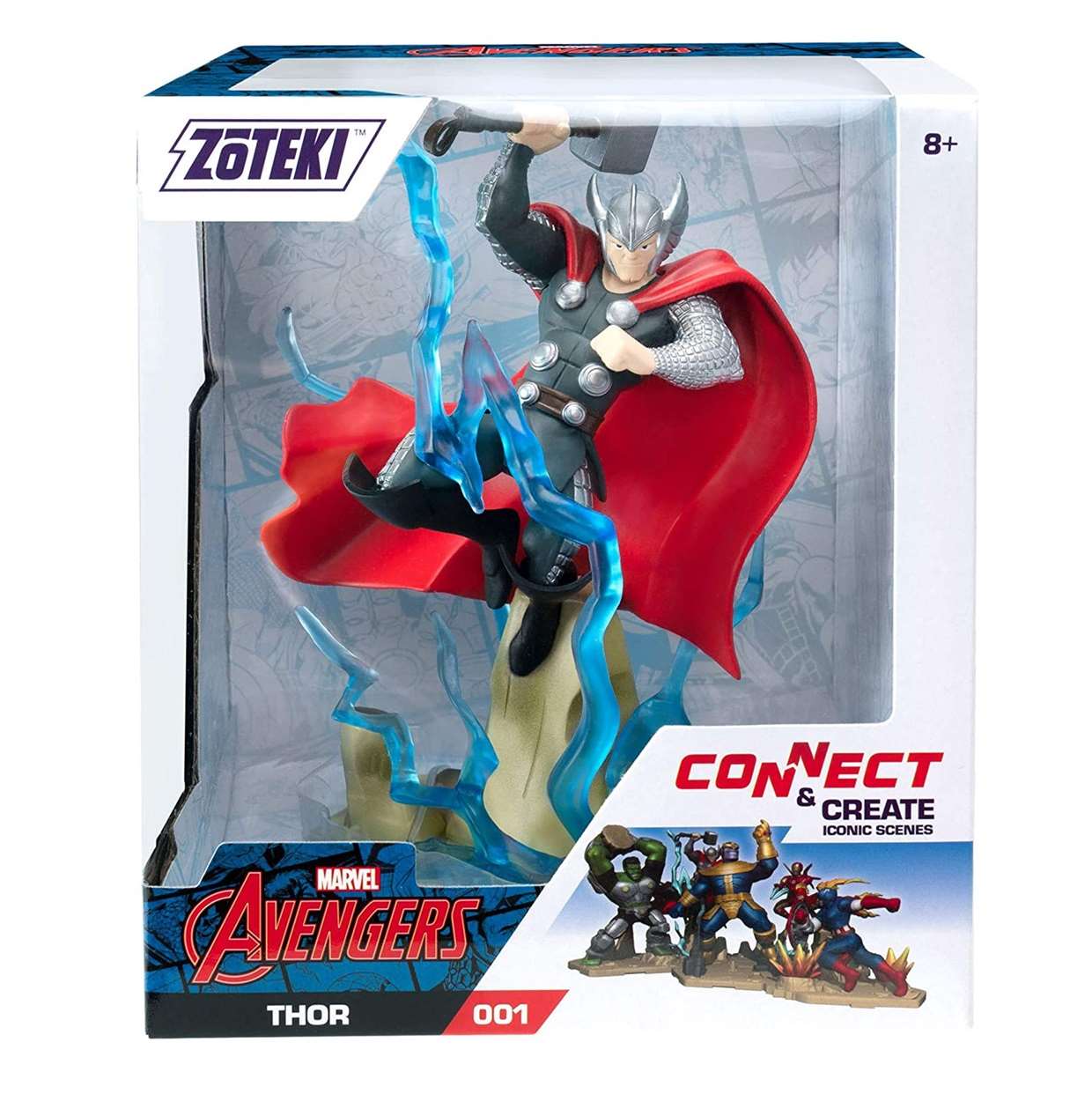 Thor #001 Figura Marvel Avengers Zoteki 4 Pulgadas