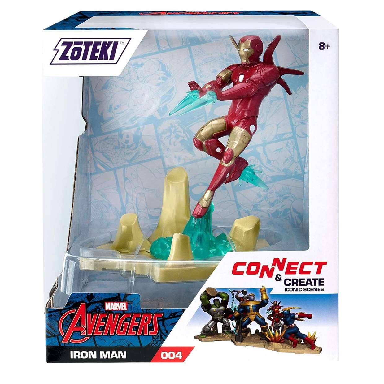 Iron Man #004 Figura Marvel Avengers Zoteki 4 Pulgadas