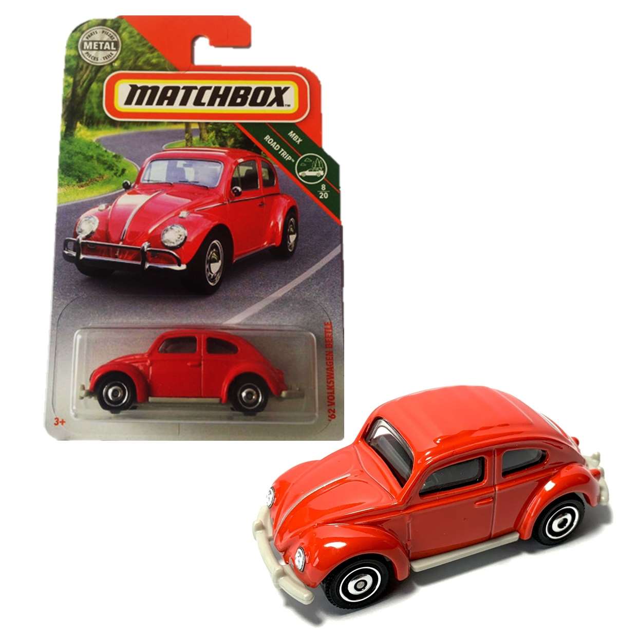 62 Volkswagen Beetle 8/20 Matchbox Mbx Road Trip