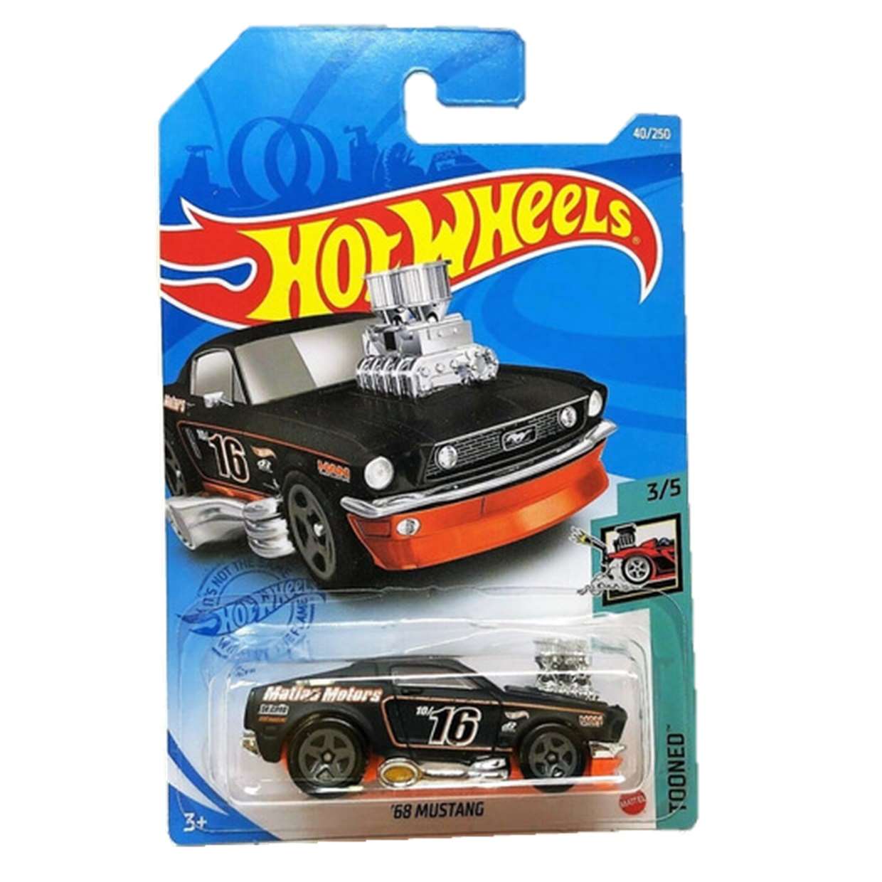 68 Mustang Tooned 3/5 Hot Wheels Mattel 40/250