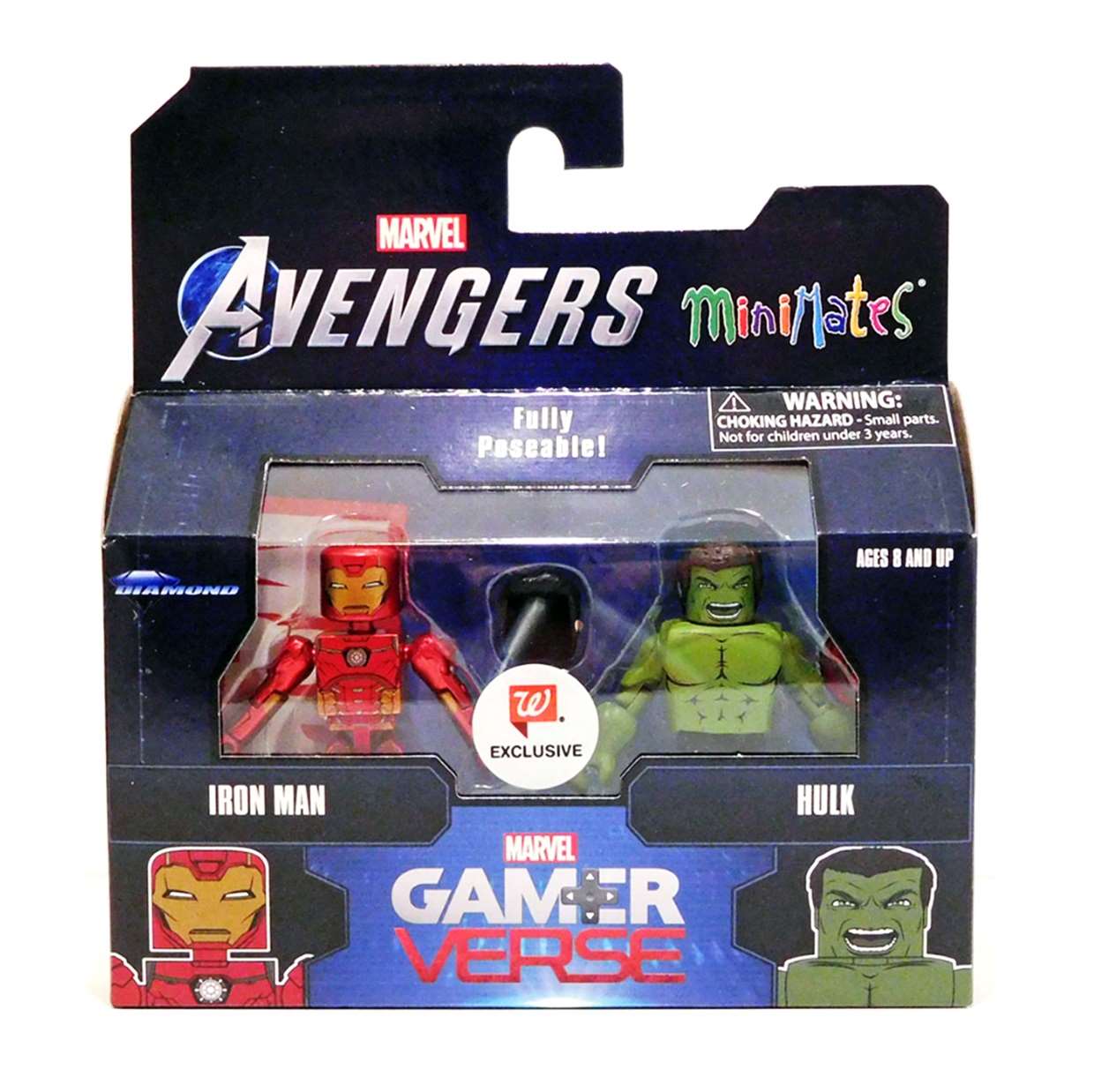 Pack 2 Figurillas Iron Man And Hulk Minimates Exc Wallgreens