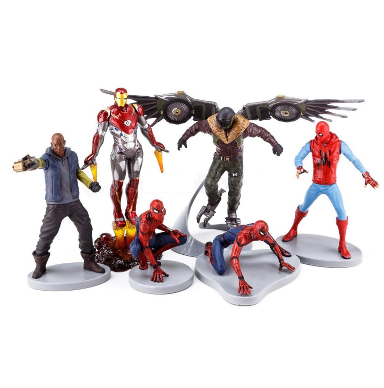 Spider Man Homecoming Set De 6 Figuras  Disney