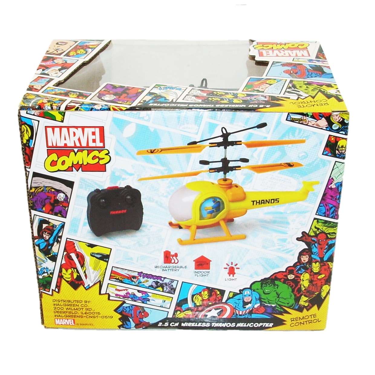 Wireless Thanos Helicopter 2.5 Control Remoto Marvel Comics