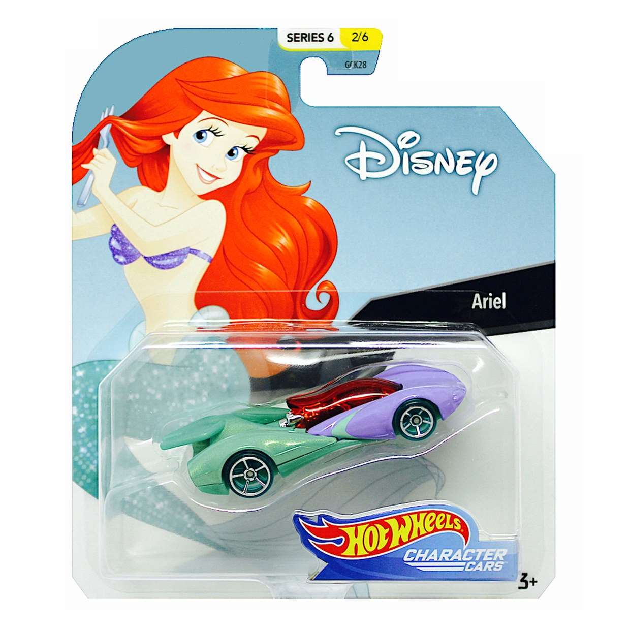 Ariel 1/64 Hot Wheels Disney La Sirenita Character Cars 