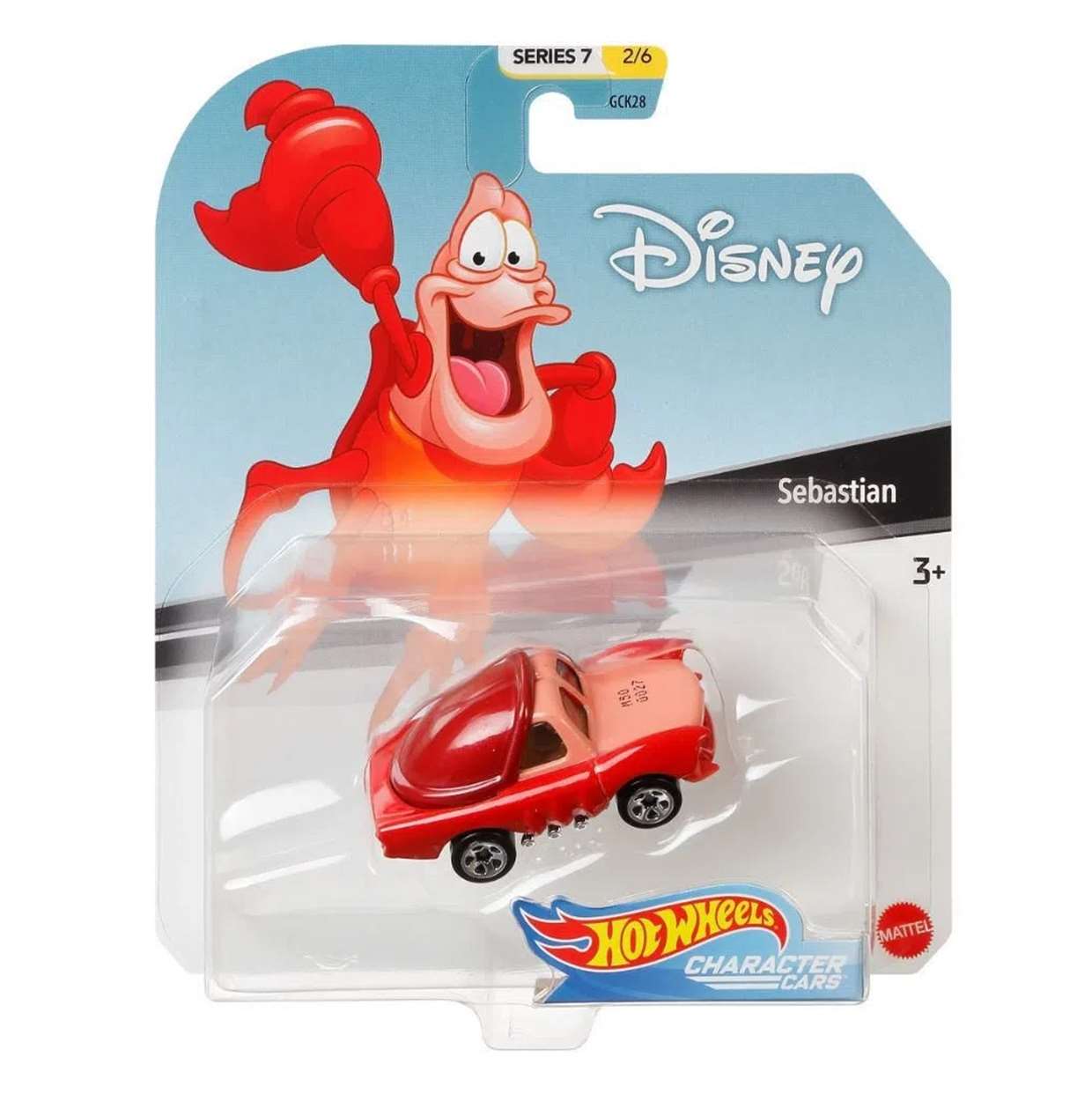 Sebastian Hot Wheels Disney La Sirenita Character Cars