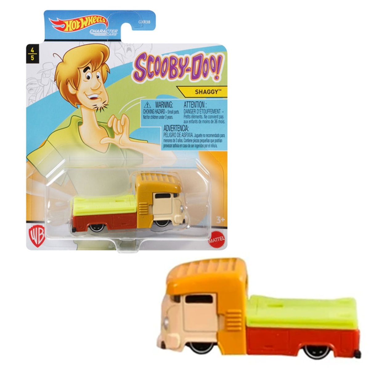 Shaggy 4/5 Hot Wheels Scooby Doo! Character Cars