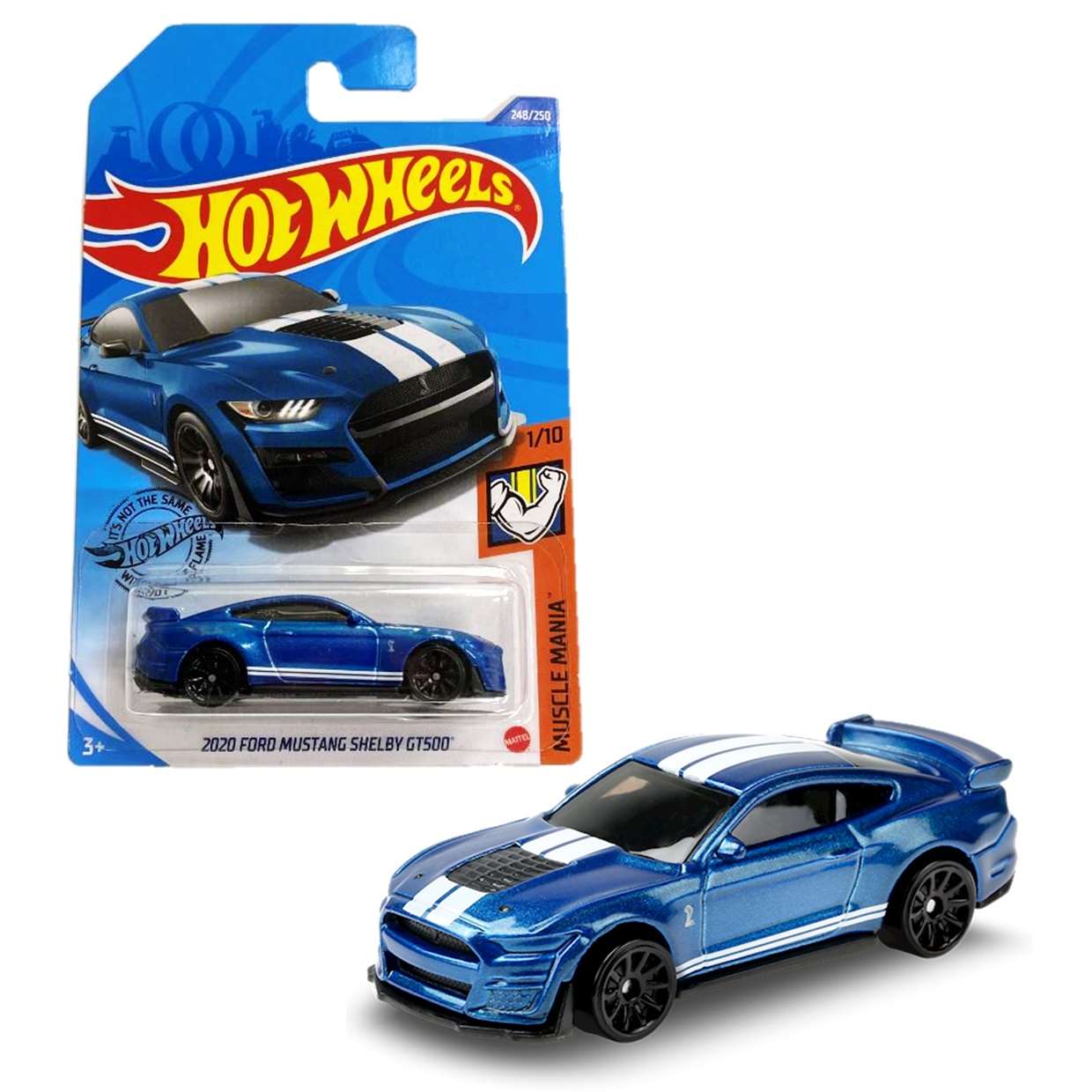 2020 Ford Mustang Shelby Gt500 1/10 Hot Wheels Muscle Mania