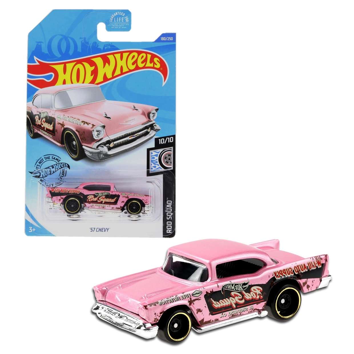 57 Chevy Pink 10/10 Hot Wheels Rod Squad