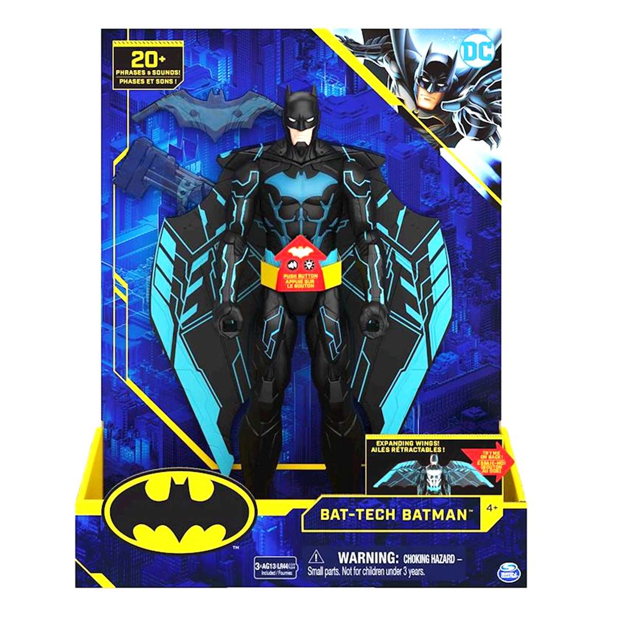 Bat Tech Batman 1st Edition Spin Master 20 Frases y Sonidos
