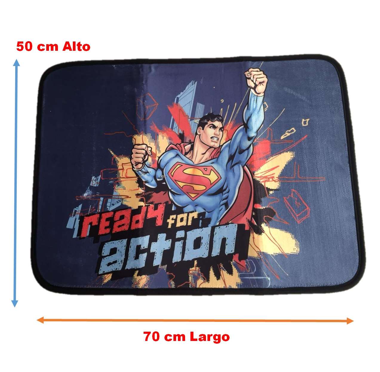 Tapete Standard Multicolor Dc Superman Intima Hogar 50x70cm 