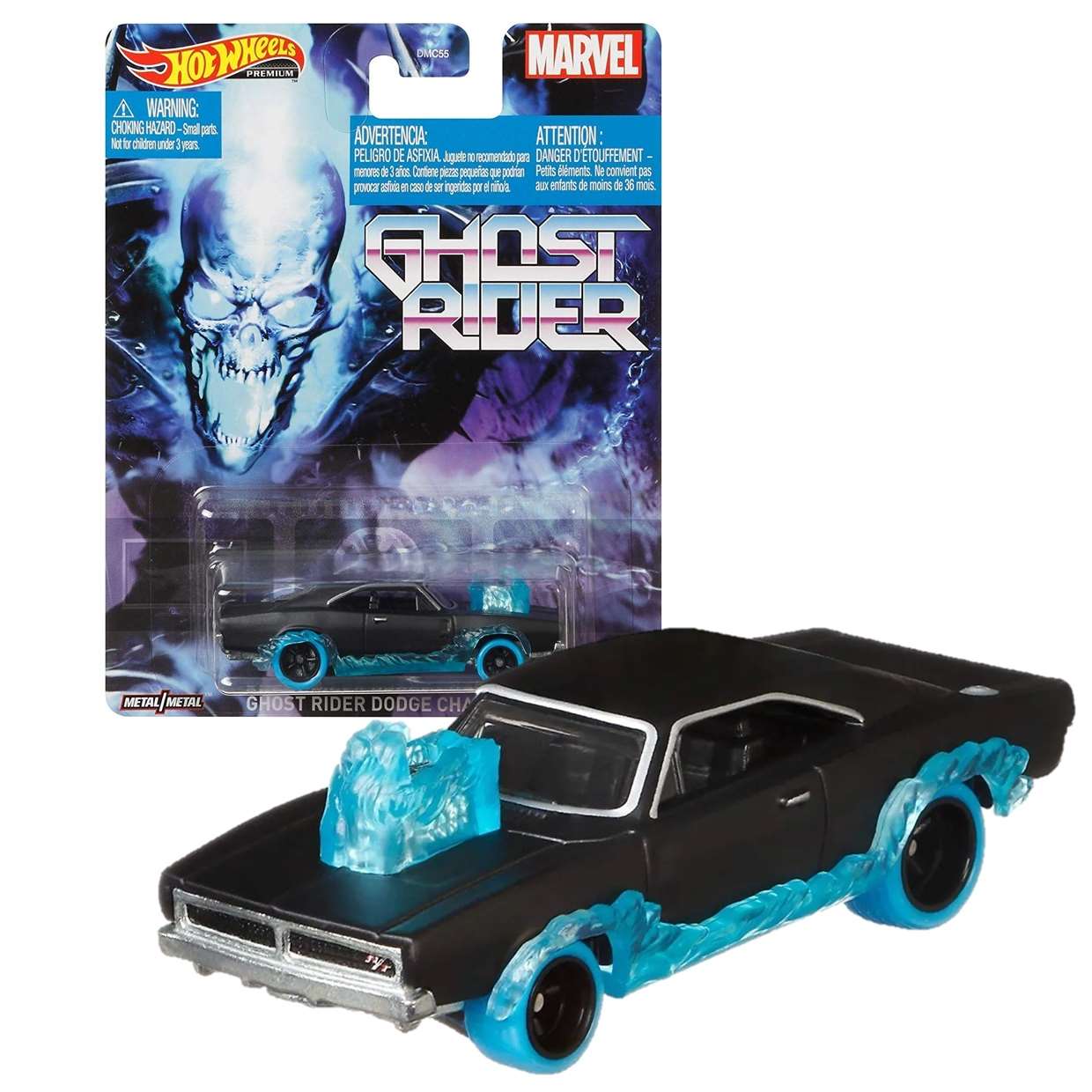 Ghost Rider Dodge Charger Marvel Metal Real Riders Hot Wheels