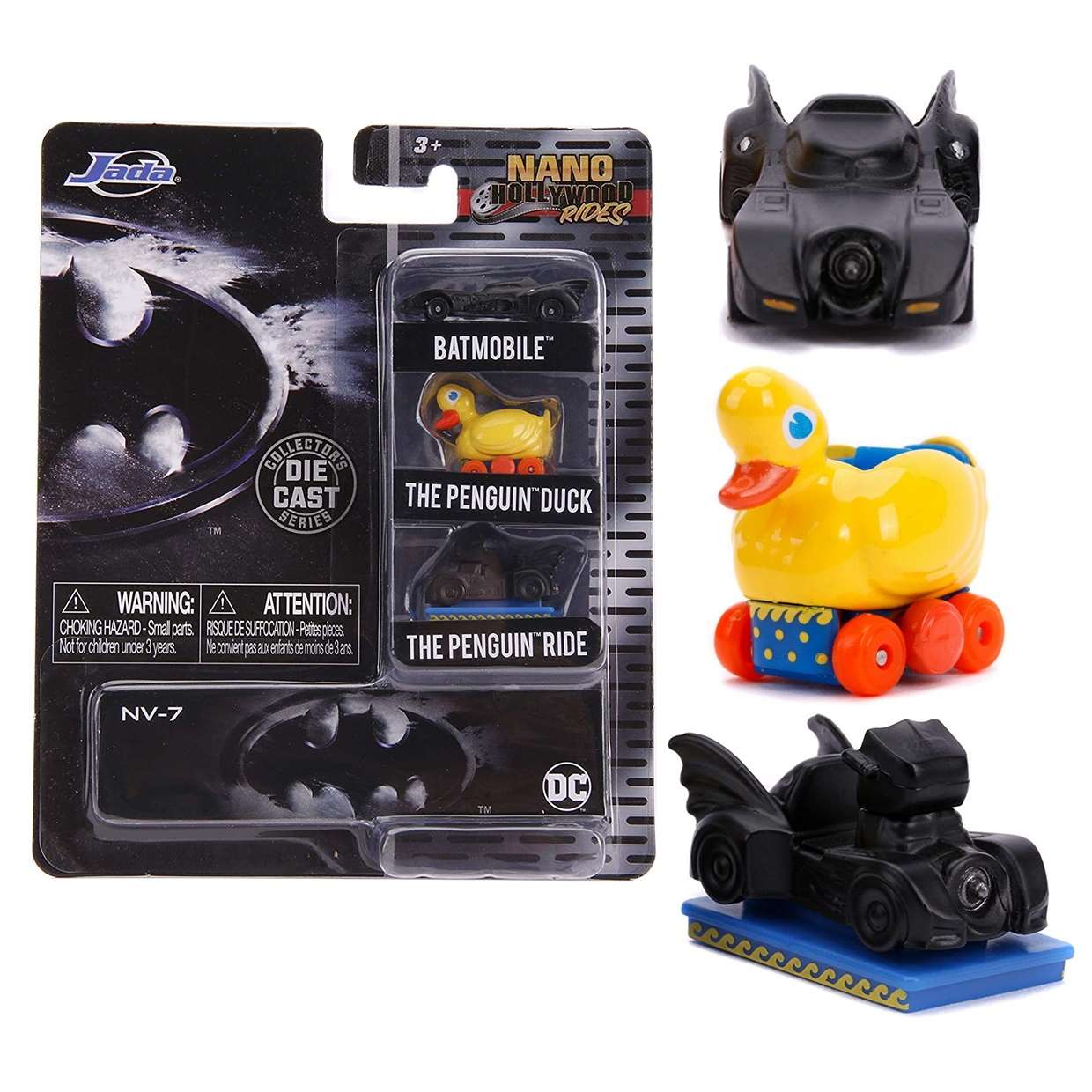 Jada Toys Batman Nano Hollywood Rides 1989 ( 3 Unidades )