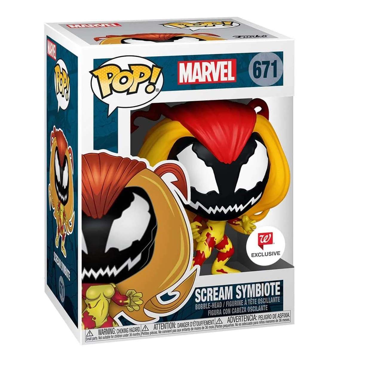 Scream Symbiote #671 Figura Marvel Funko Pop! Exc. Walgreens
