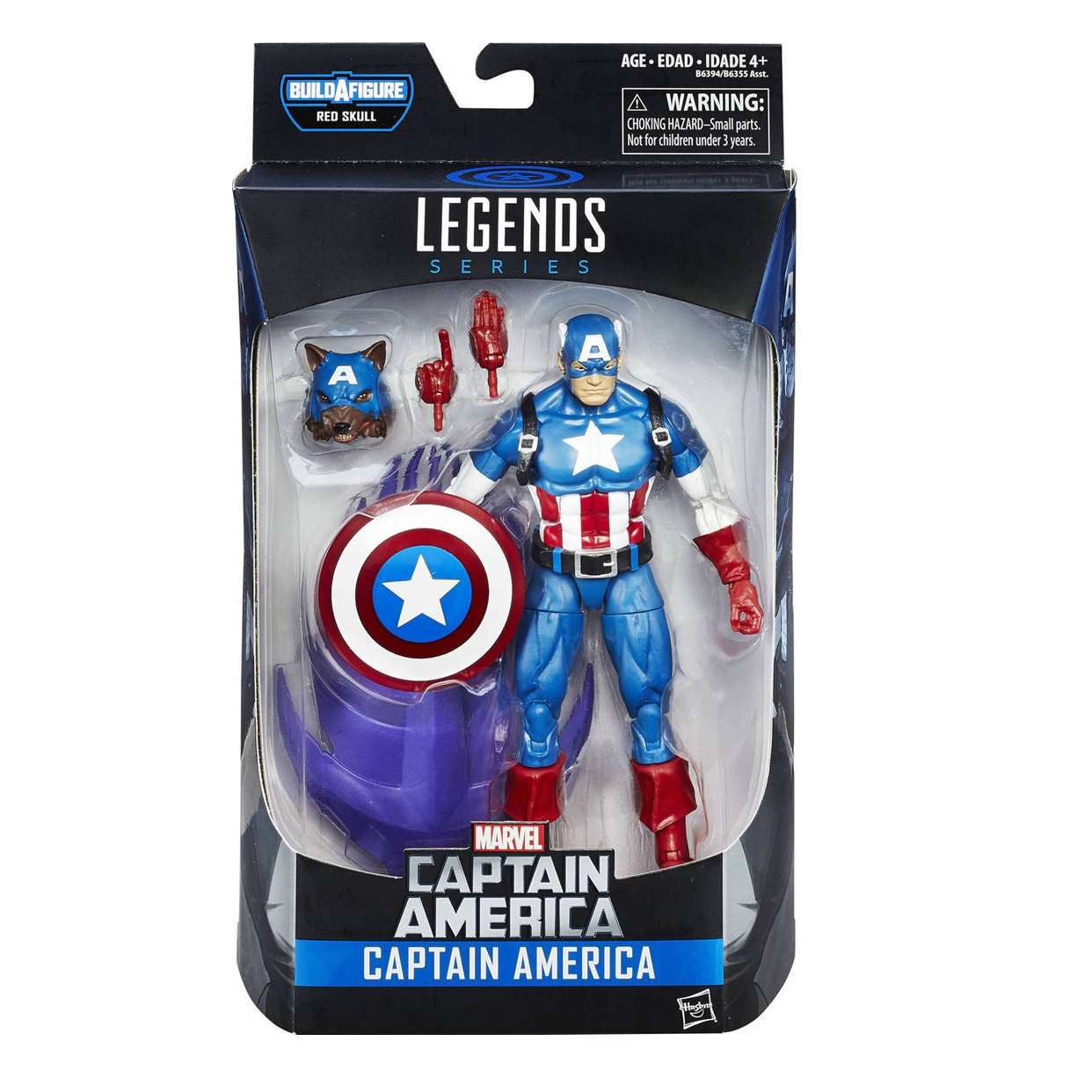 Capitán América Figura Marvel B A F Red Skull Legends 6 PuLG
