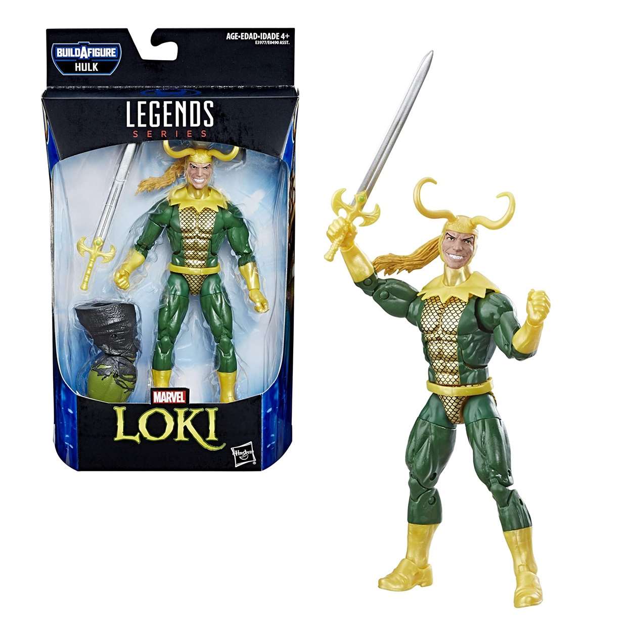 Loki Figura Marvel B A F Hulk Legends Series 6 Pulg