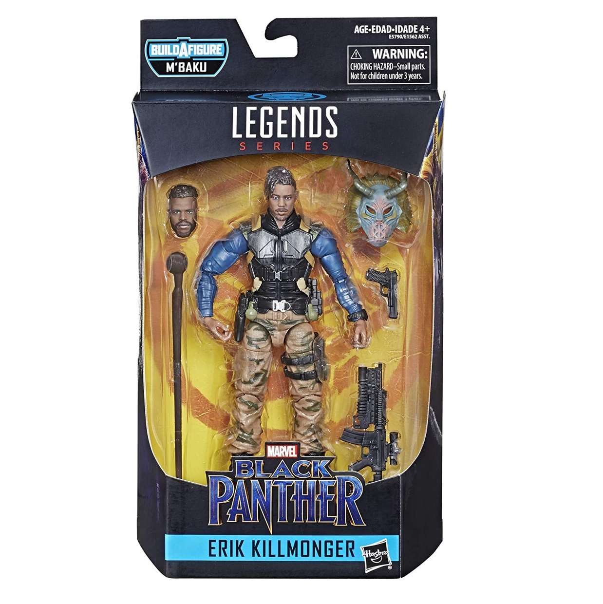 Erik Killmonger Figura Black Panther B A F M' Baku Legends 