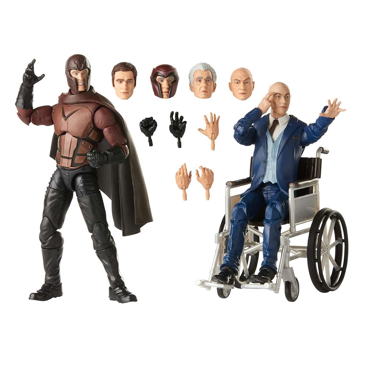 Pack 2 Figuras Magneto Y Professor X Marvel Legends Series