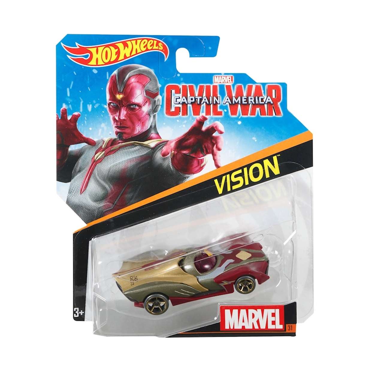 Pack Vision Capitán América Civil War + Vision #31 Hotwheels