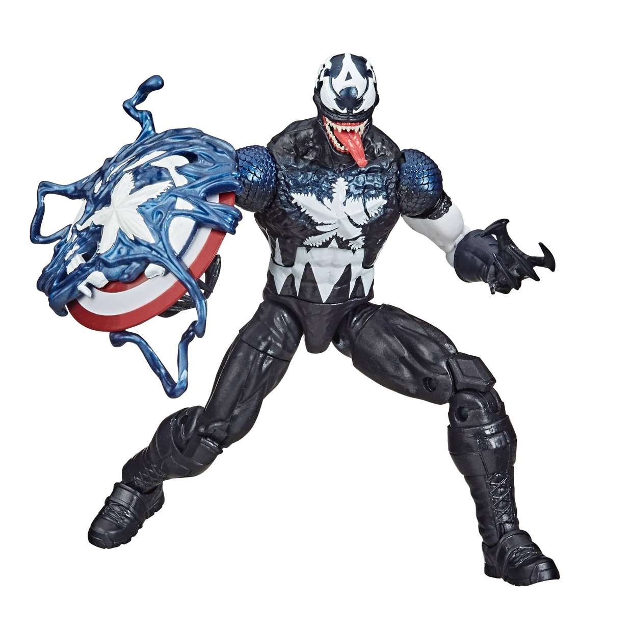 Venomized Capitán América Figura Spider Man Maximum Venom