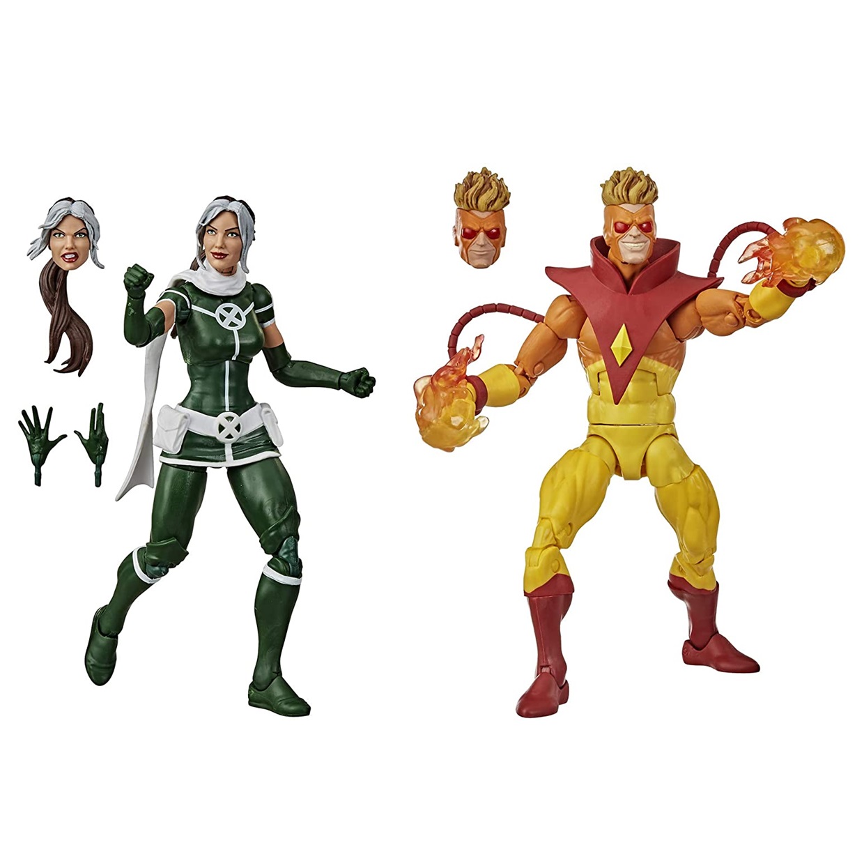 Pack Rogue And Pyro Figura X Men Legends Series 6 PuLG
