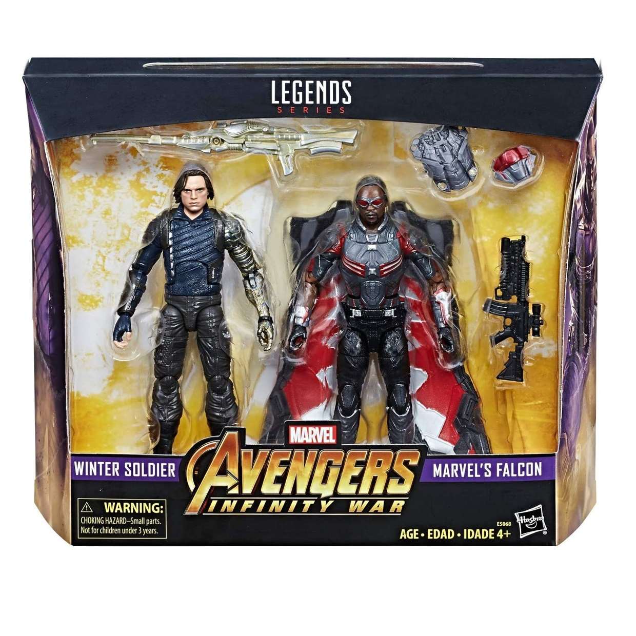 Pack 2 Figuras Winter Soldier & Falcon Infinity War Legends Series 6 Pulg