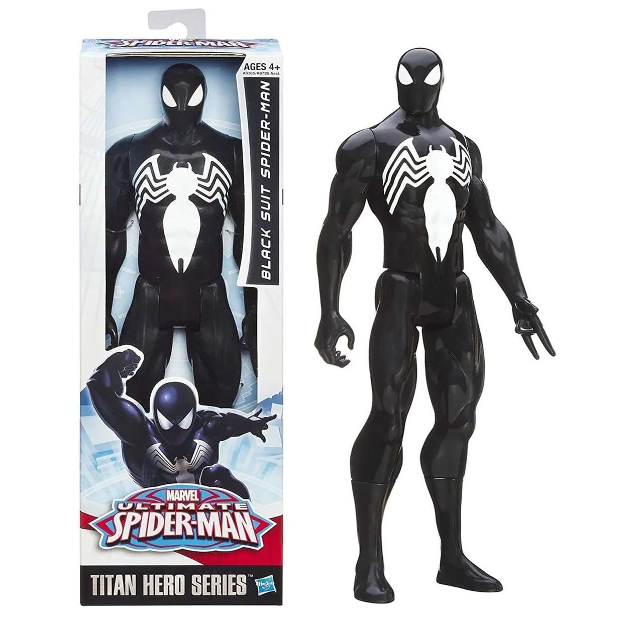 Spider Man Black Suit Figura Marvel Ultimate Sinister 12 Pulg