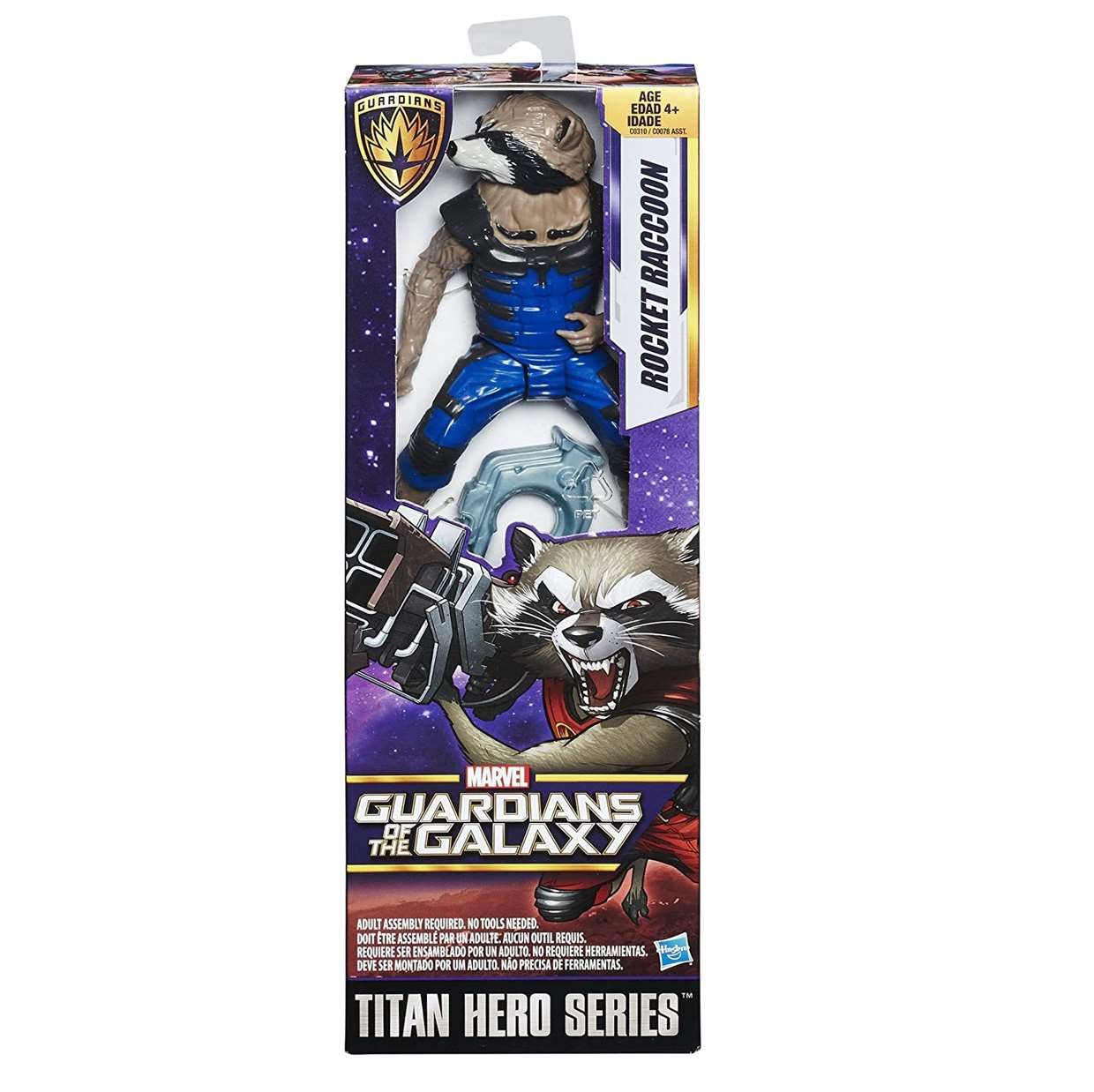 Rocket Raccoon Guardianes De La Galaxia Marvel Titan Hero