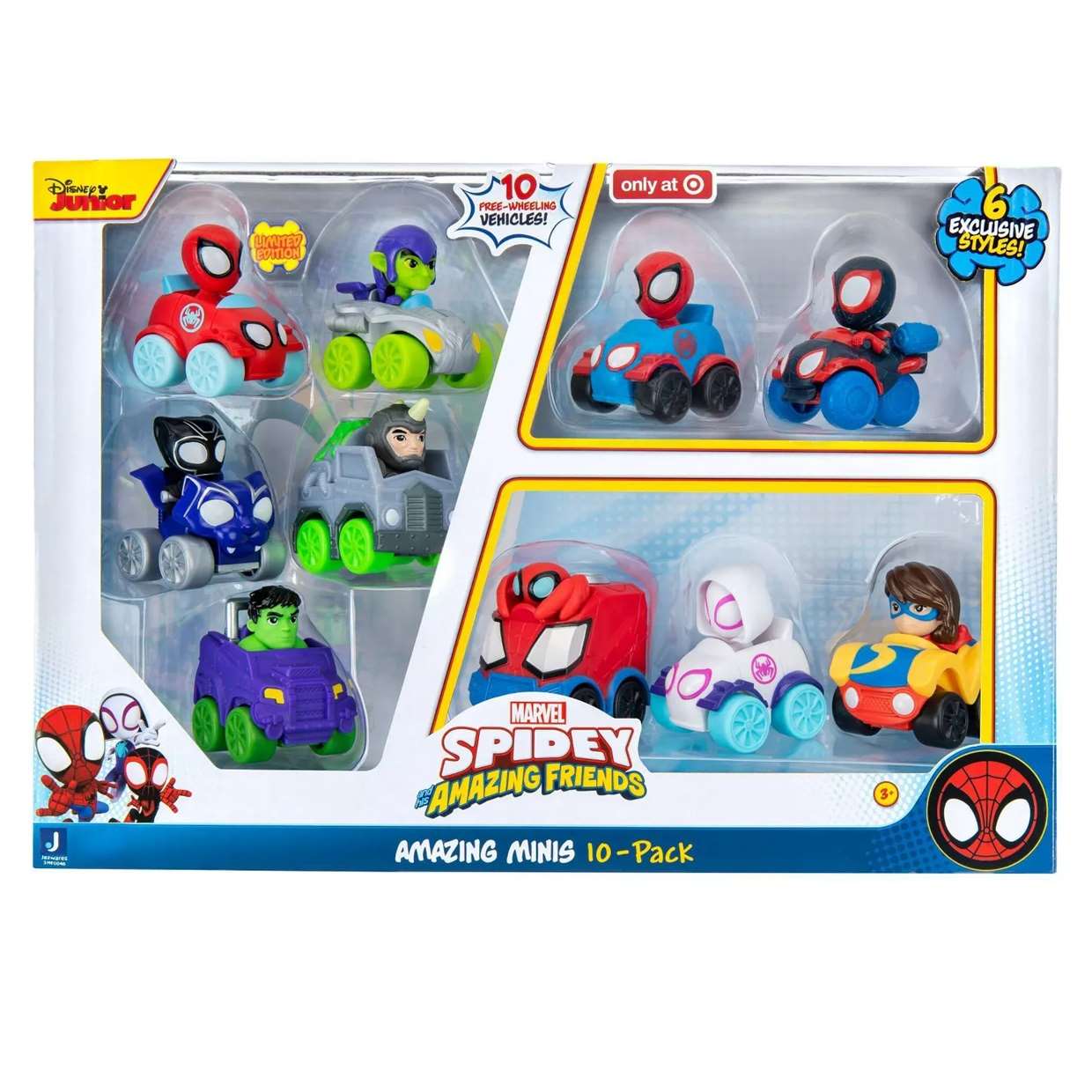 Pack 10 Amazing Minis Vehicles Disney Junior Only Target