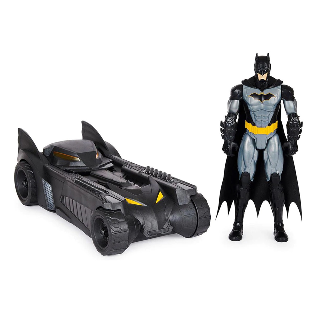 Pack Tactical Batman + Batmobile Figura The Caped Crusader