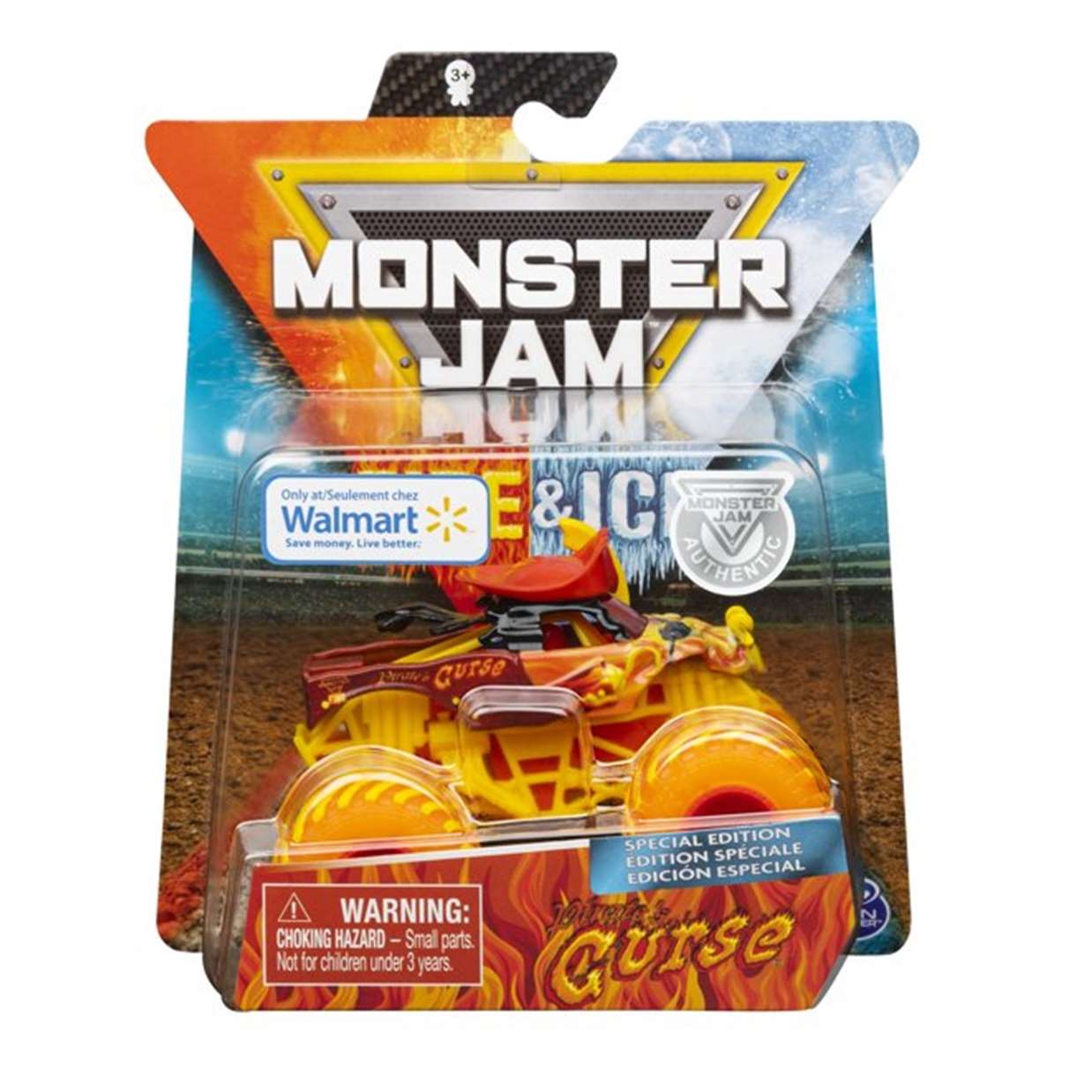 Pirates Curse 1/64 Monster Jam Fire & Ice Exclusivo Walmart