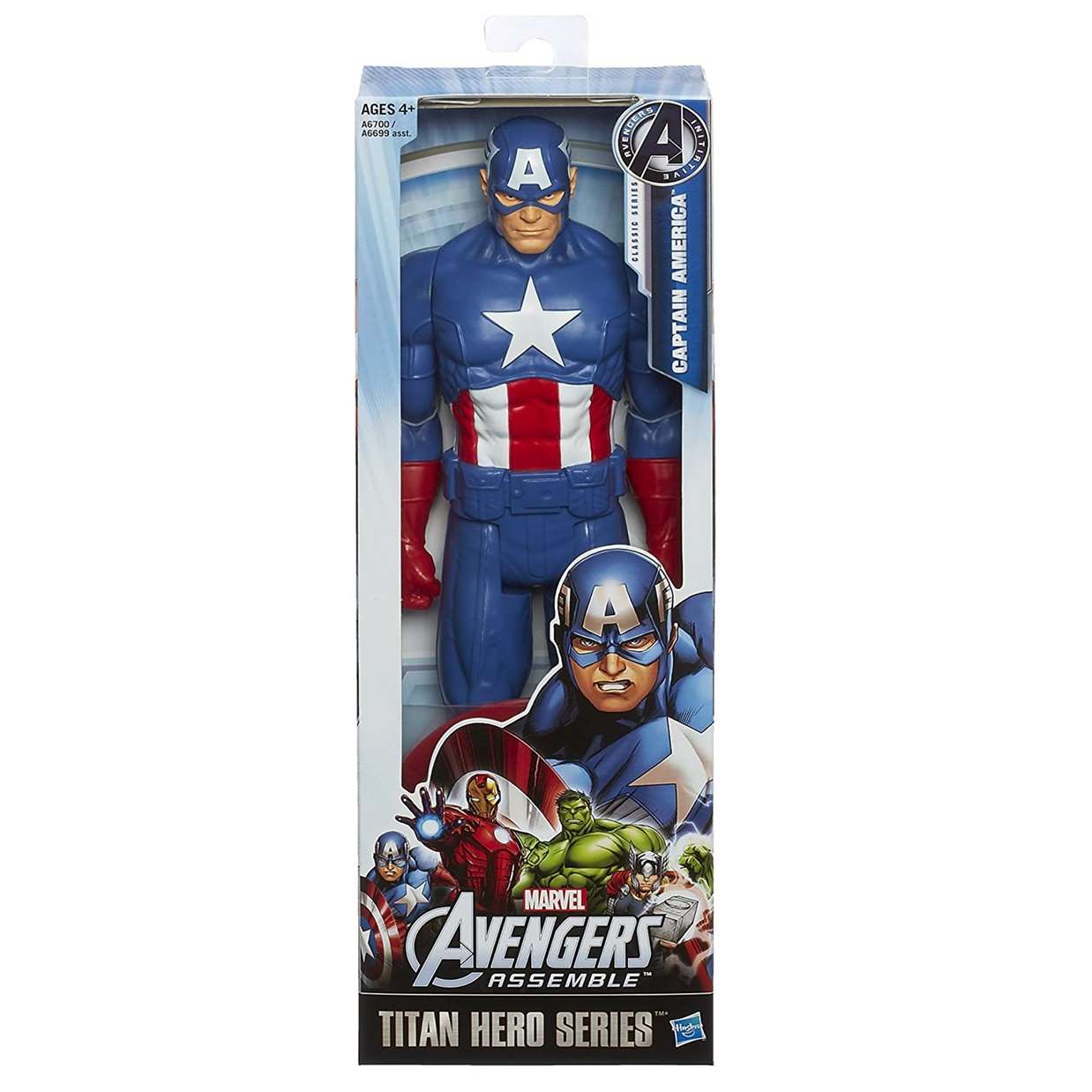 Capitán América Figura Avengers Assemble Titan Hero 12 Pulg