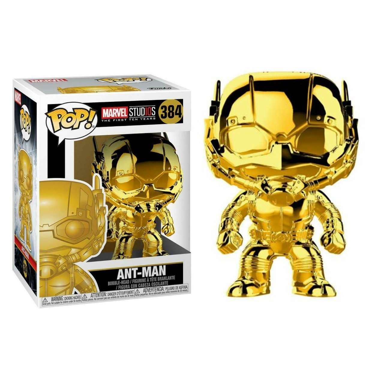 Ant Man #384 Marvel Studios 10th Gold Chrome Funko Pop!