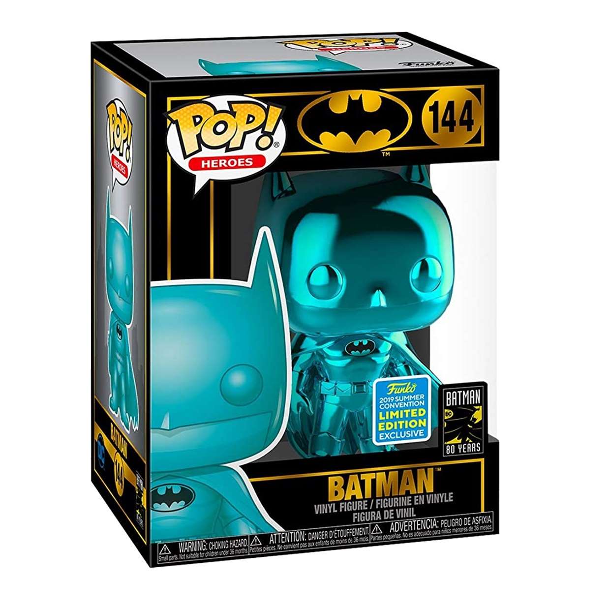Batman #144 Funko Pop! Chrome Edición Limitada 80th Years 