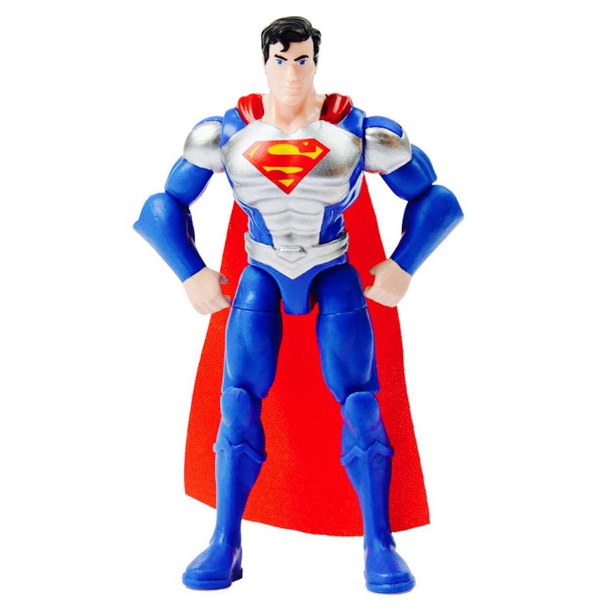 Superman Silver Metallic Figura Dc Heroes Unite Spin Master 