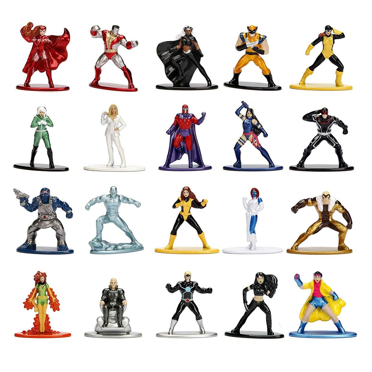 Paquete Marvel X - Men 20 Figurillas Nanometafigs Jada Toys