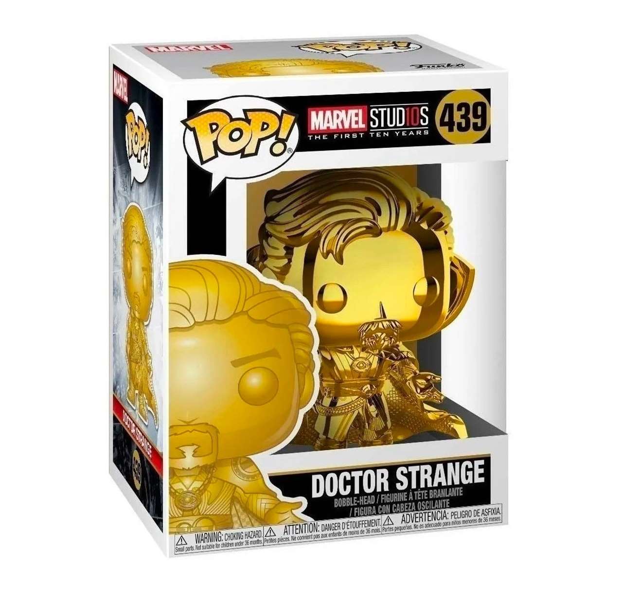 Dr Strange #439 Gold Chrome Funko Pop! Marvel Studio's 10th